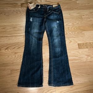 Low rise flare denim jeans. Jr sz11 NWT